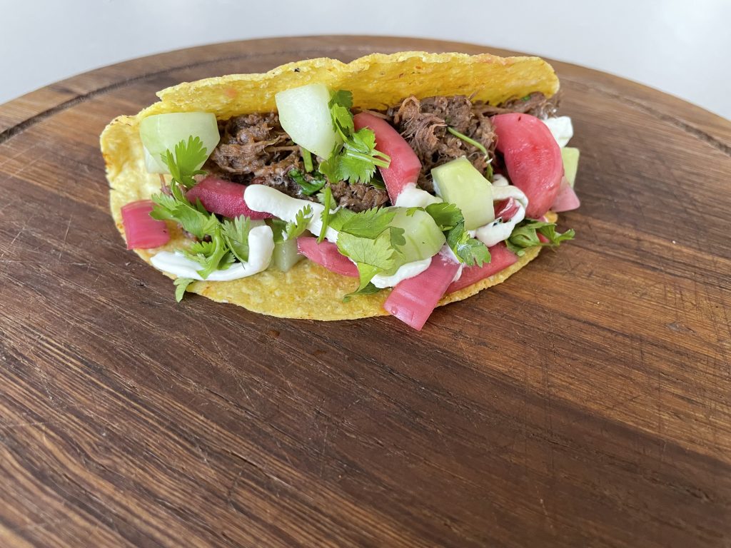 barbacoa recept Mexicaans stoofvlees in taco