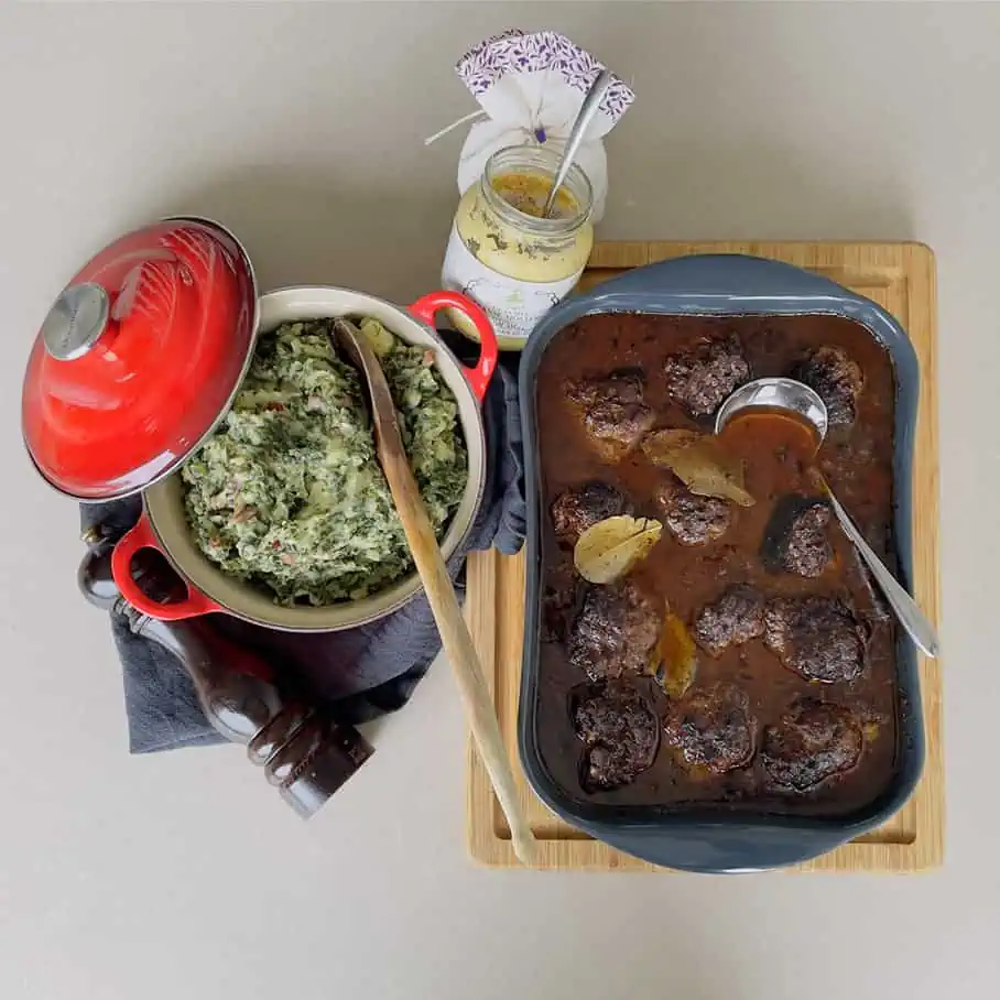 gehaktballen recept uit de jus met boerenkool stamppot